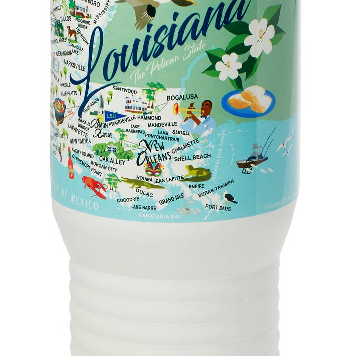 Louisiana 20-oz. Stainless Steel Tumbler for wholesale by Galleyware