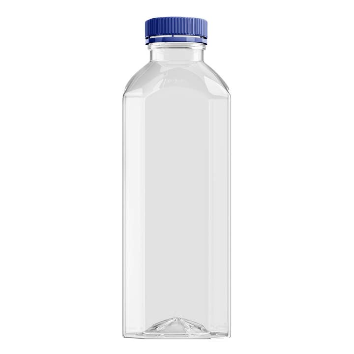 OH YES PLASTICS - Wholesale Milk/Juice Bottle - 16 oz Square Plastic Juice Bottles