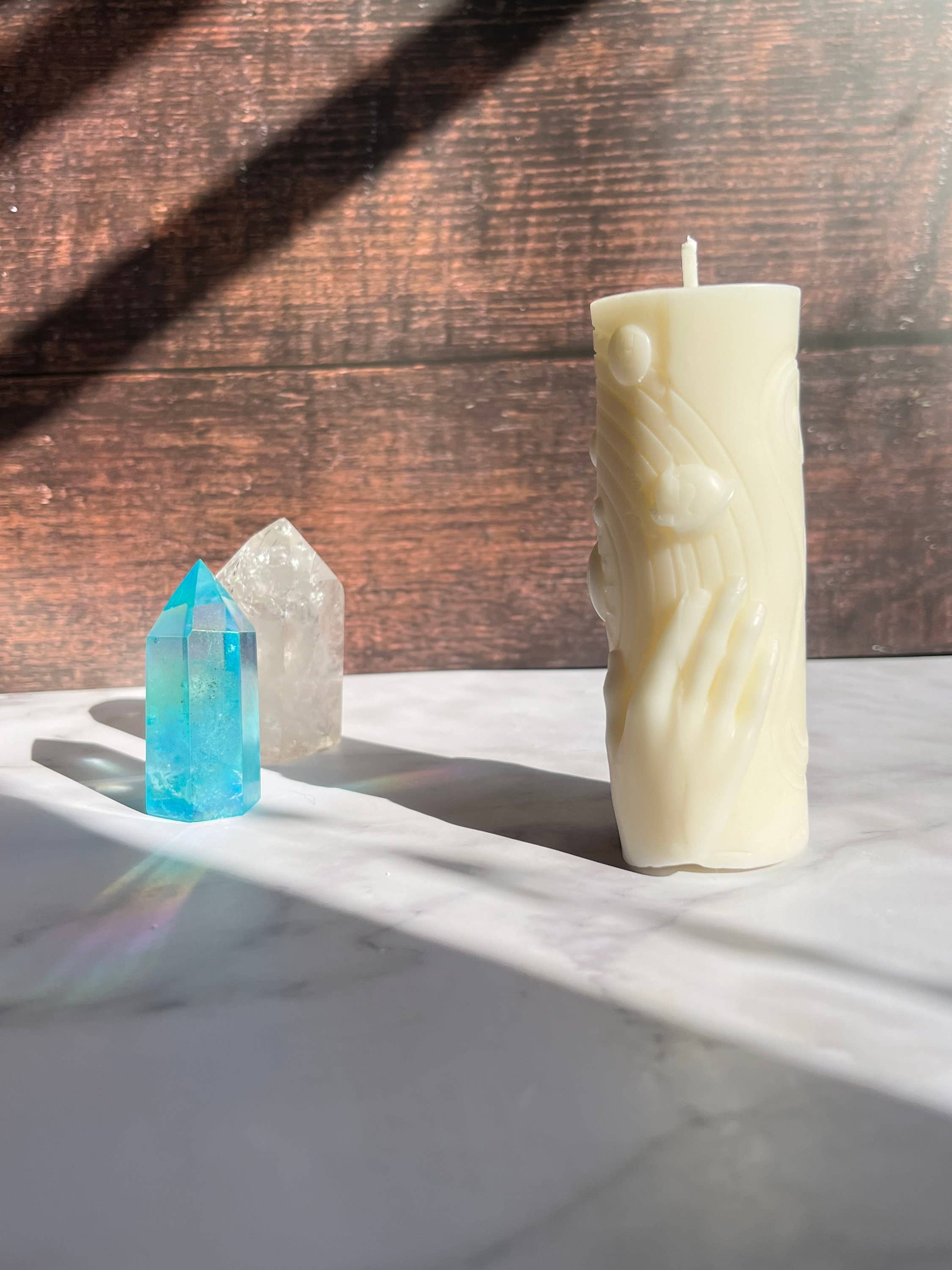 Beauty and the Moon - Wholesale Novelty Candle - Astrology Astronomy Solar System Beeswax Candle6