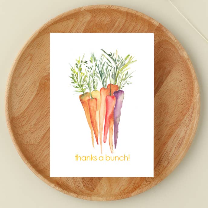 Maria DeVito Palmer Designs LLC - Wholesale Thank You Card - Thanks a Bunch | A2 Watercolor Card