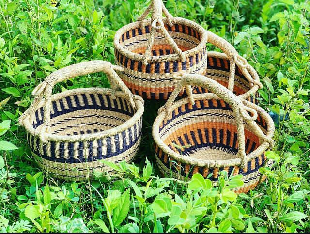Tanga Baskets – Engroshandel Kurv – Runde Markeds Mini Bolga Kurve - Bedste julegave