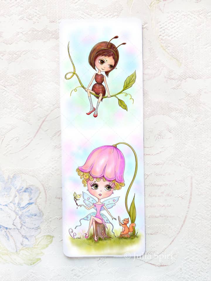 Marque-page pour livres. Créatures fantaisistes. Habitants de la forêt. pour la vente par Julia Spiri