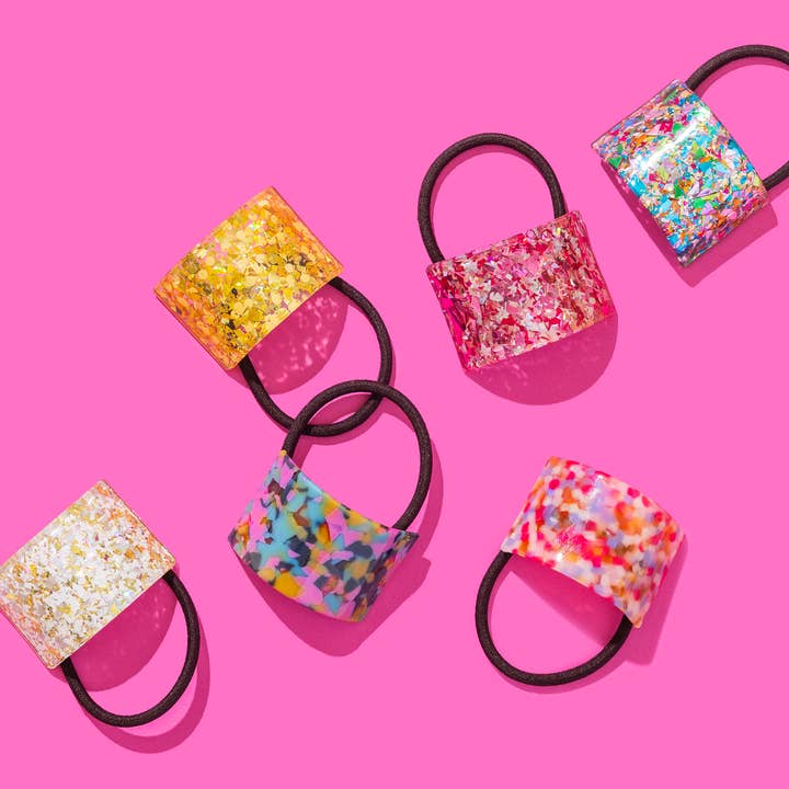 Taylor Elliott Designs - Wholesale Hair Tie - *ON SALE* Hair Cuff Ponytail Holder - Bright Tortoise2