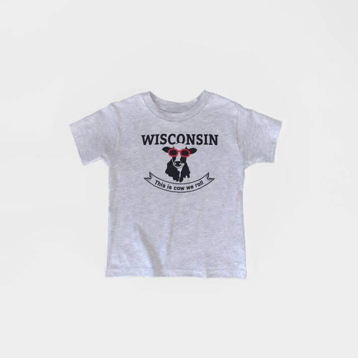 T-shirt graphique This Is Cow We Roll Wisconsin pour bébé pour la vente par Giltee