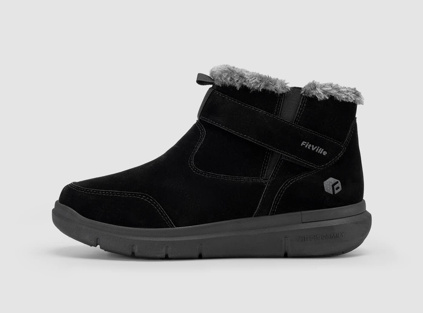 Fitville Winterboots Herren Klettverschluss Faire – Der Online