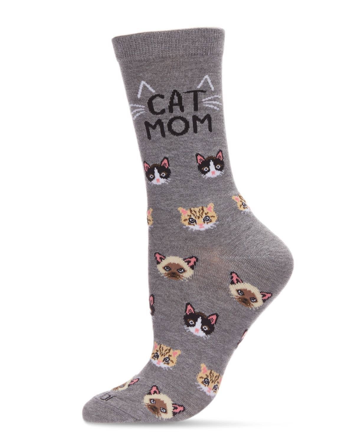 Infinity Classics International Inc. - Wholesale Socks - Women's - Cat Mom Bamboo Crew2