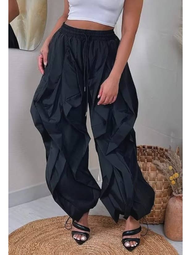 J2 FASHION - Vendita all'ingrosso Pantalone - Donna - Pantaloni a Vita Alta con Pieghe