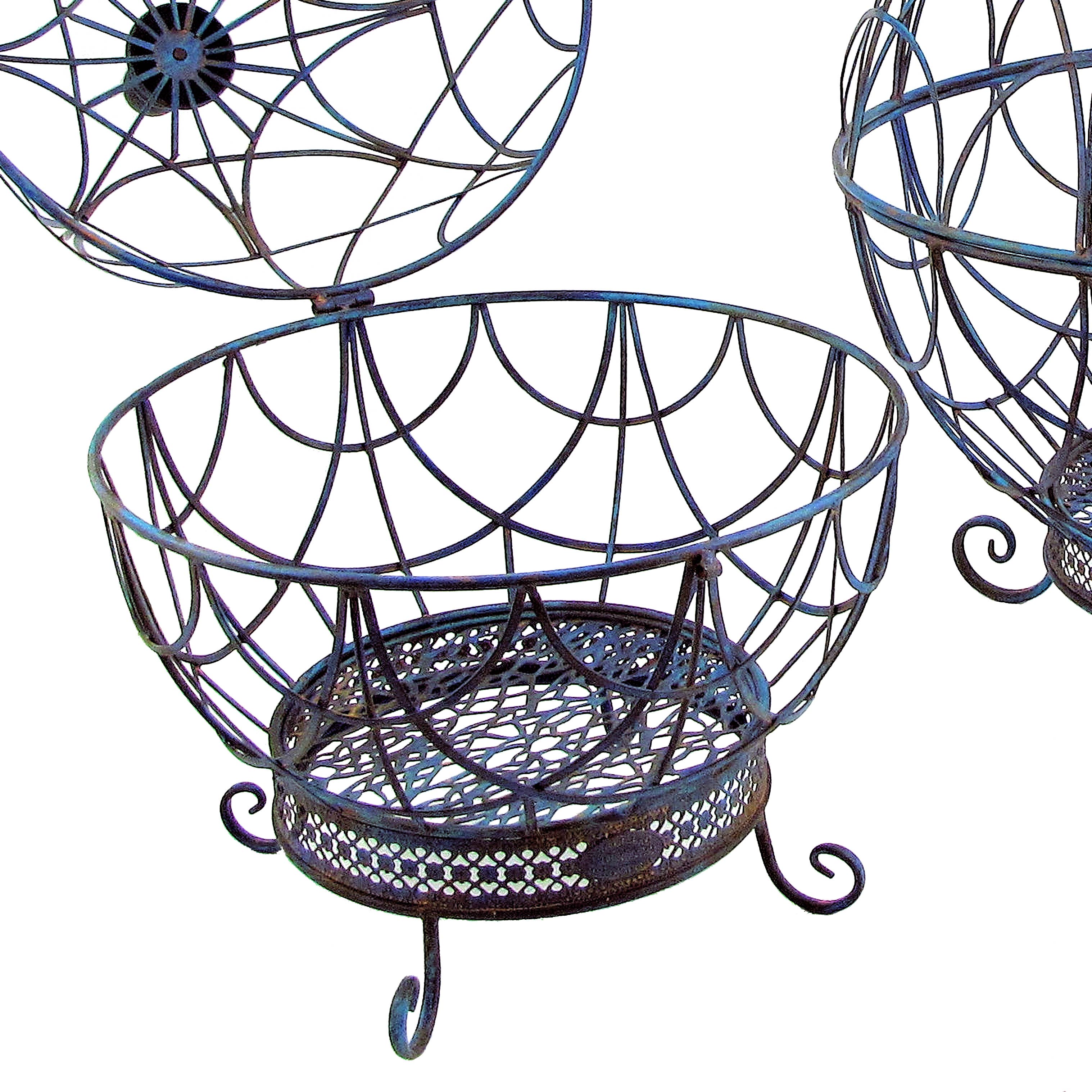Zaer Ltd. International - Wholesale Plant Pot Stand - Iron Globe Plant Stands- 2 Sizes- 3 Color Options9