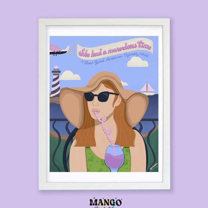 She Had a Marvelous Time art print for wholesale by MangoIllustrated