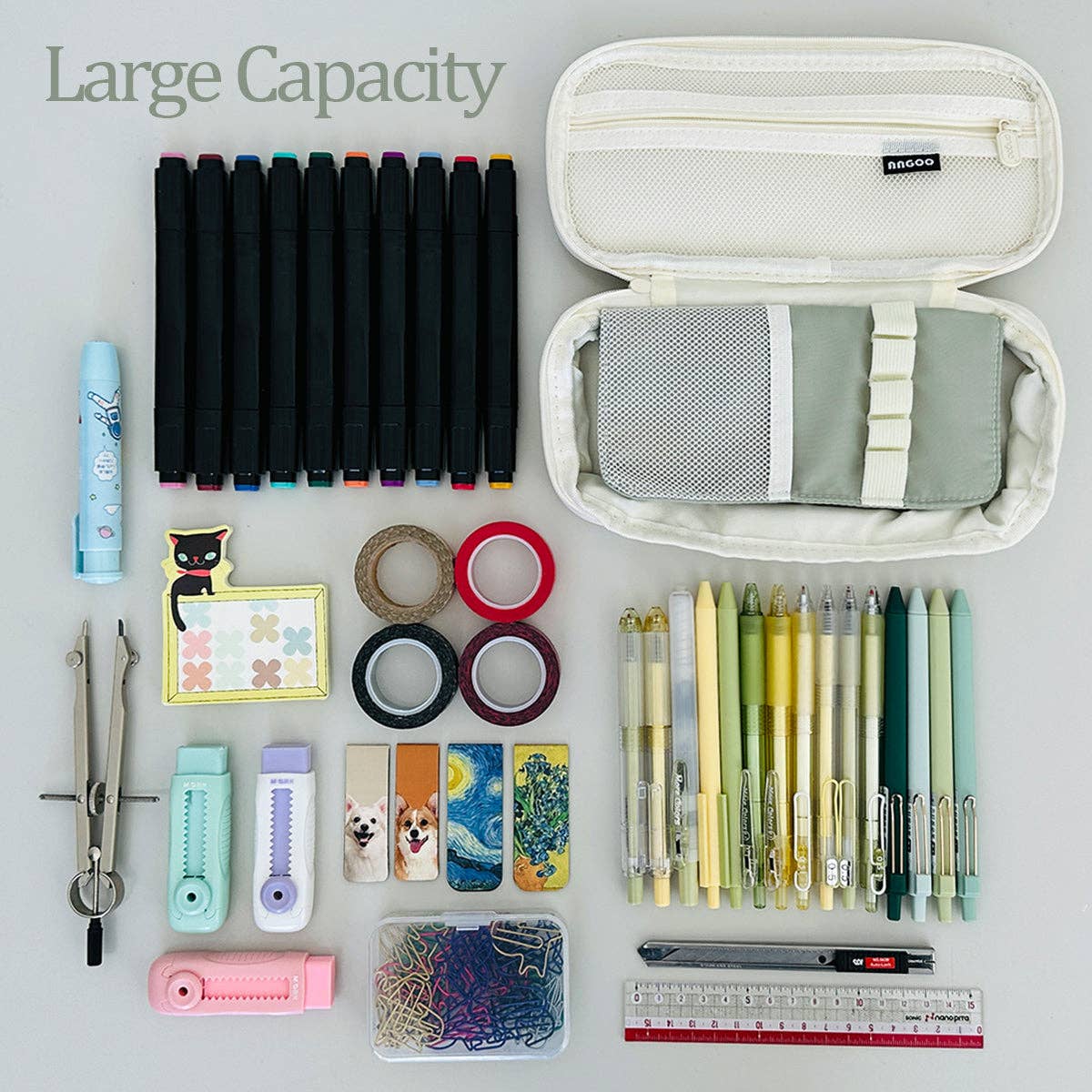 Wrapables.com - Wholesale Pencil Case/Pouch - Wrapables Large Capacity Pencil Case Expandable Pencil Pouch11