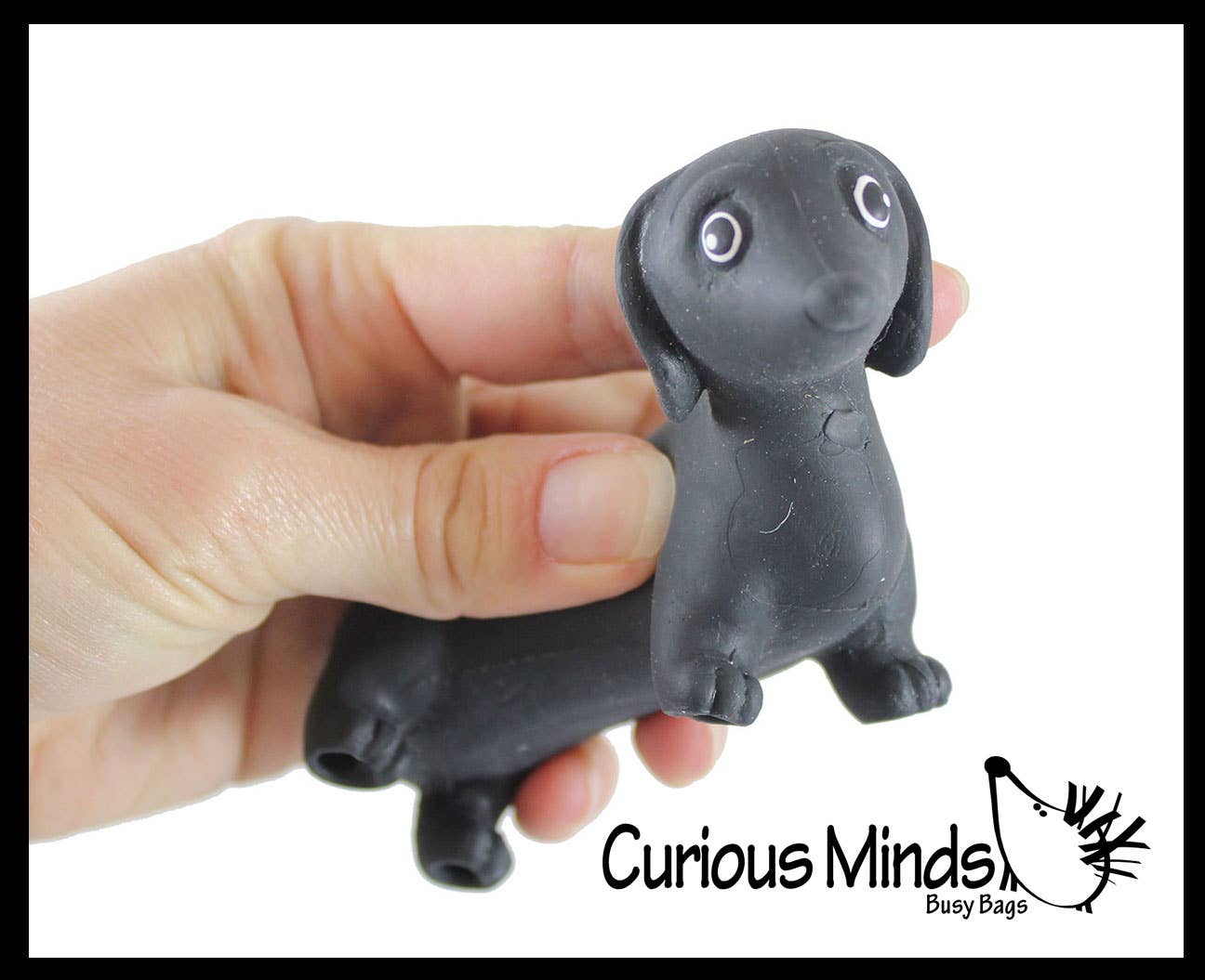 Curious Minds Toys – wholesale Squishy toy – Kids & Baby – 1 Stretchy Weiner Dog Crushed Bead Sand Filled - Doggy Lover10
