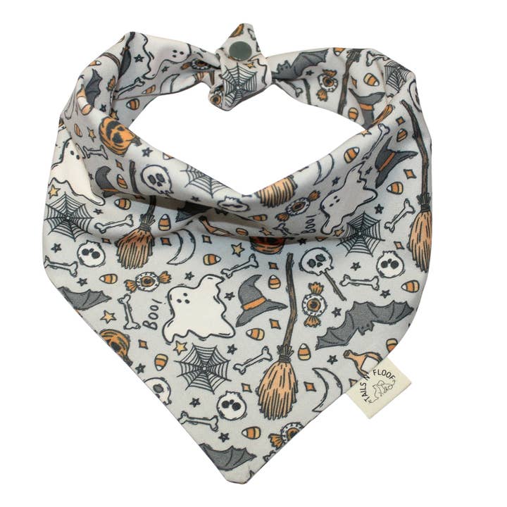 Happy Halloween Dog Bandana for wholesale by TAILS N FLOOF