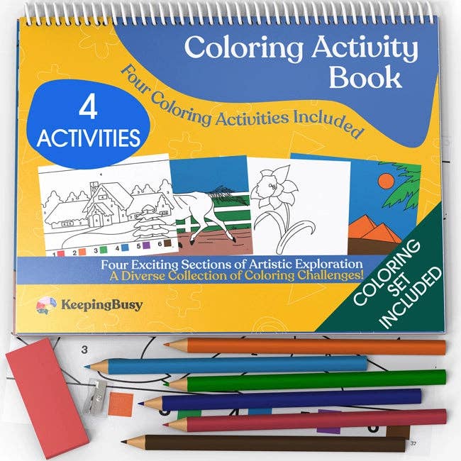 Coloring Activity Book for wholesale by Keeping Busy