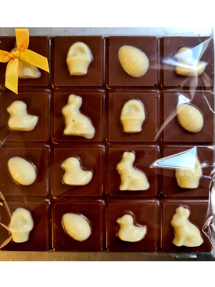 Easter Chocolate Slab for wholesale by Cwtsh Chocolate