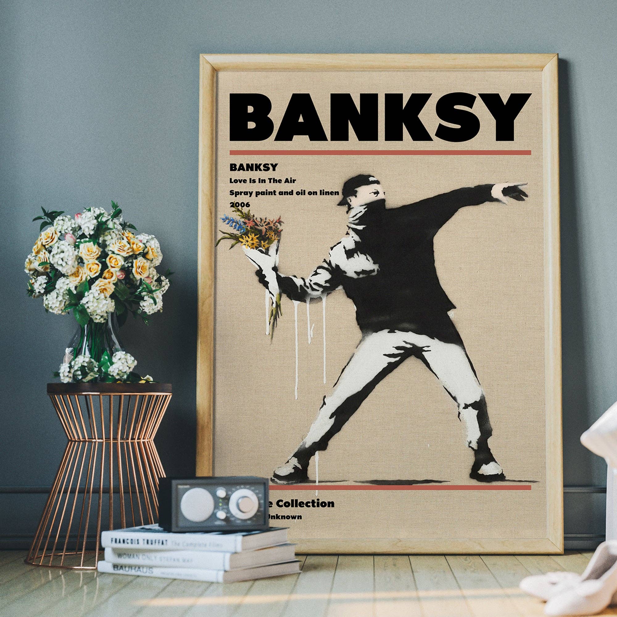 Ink & Drop - Wholesale Poster - Banksy Love Is In The Air Graffiti Artist Poster3