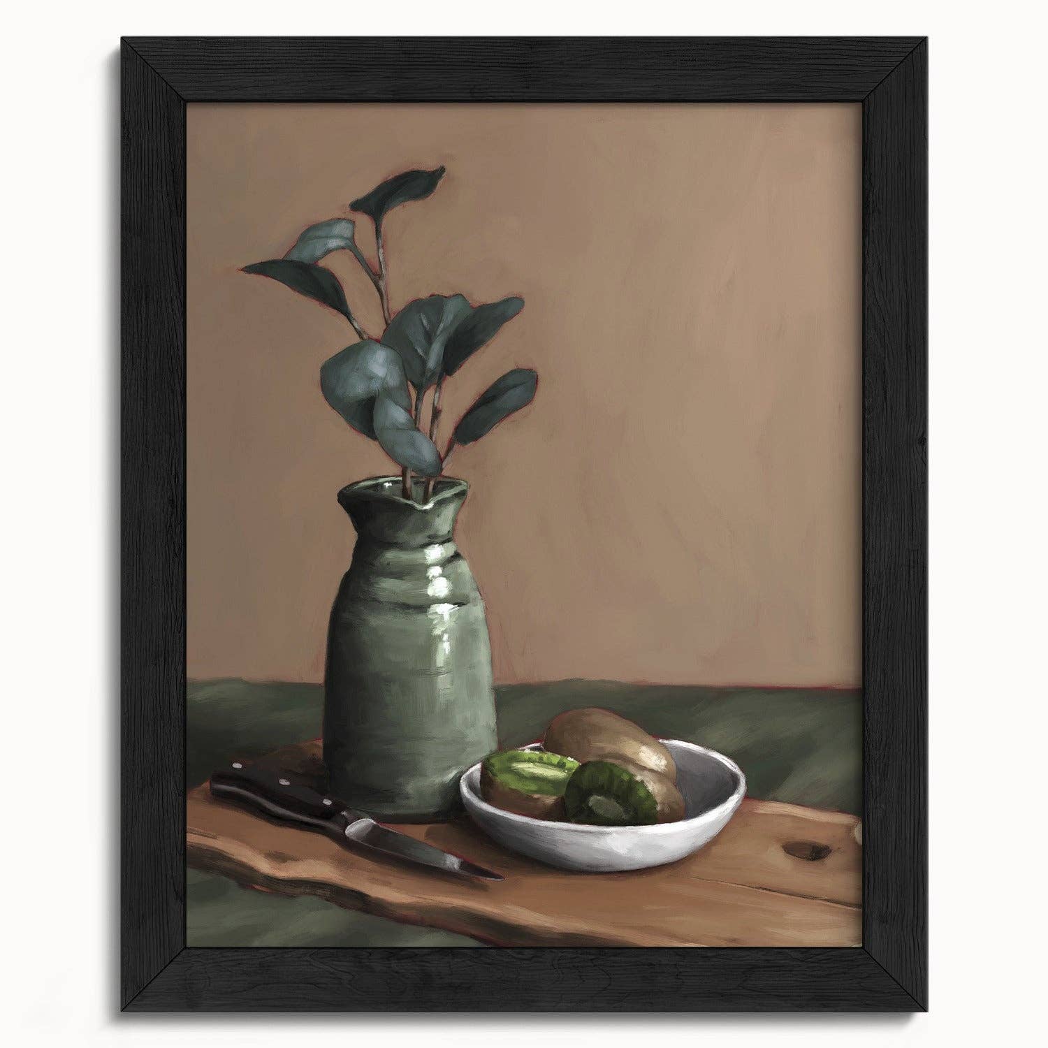 The Ugly Cat Studio - Wholesale Art Print - Eucalyptus and Kiwi Still Life Art Print10
