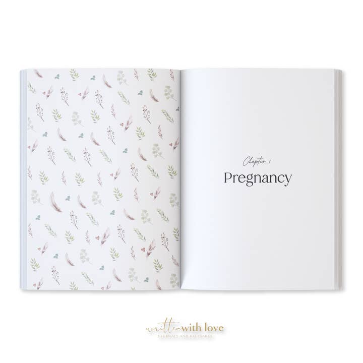 Written With Love – wholesale Memory book – Child & baby – Baby Memory Book with Keepsake Box - Oatmeal 6