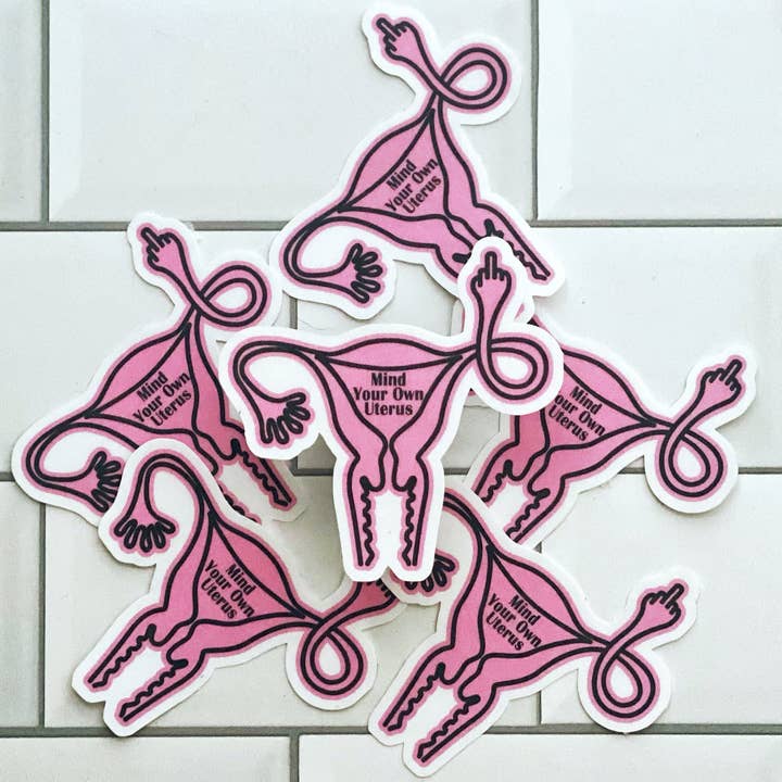 Uterus-Aufkleber für den Großhandel von The Black Lab Soapery