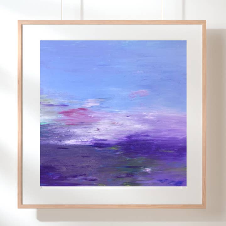 Abstrakt maleri Kunsttryk „Delight“ for engroshandel hos Sue Vittner Art