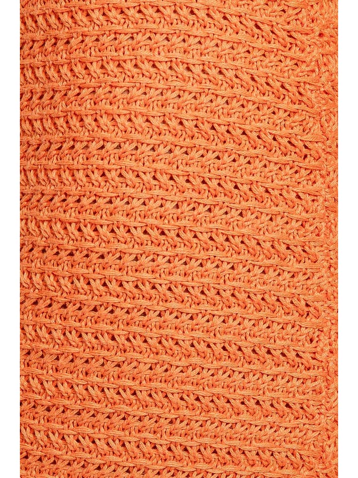 LE LIS - Wholesale Dress - Women's - SQUARE NECK SLEEVELESS CROCHET MIDI DRESS6