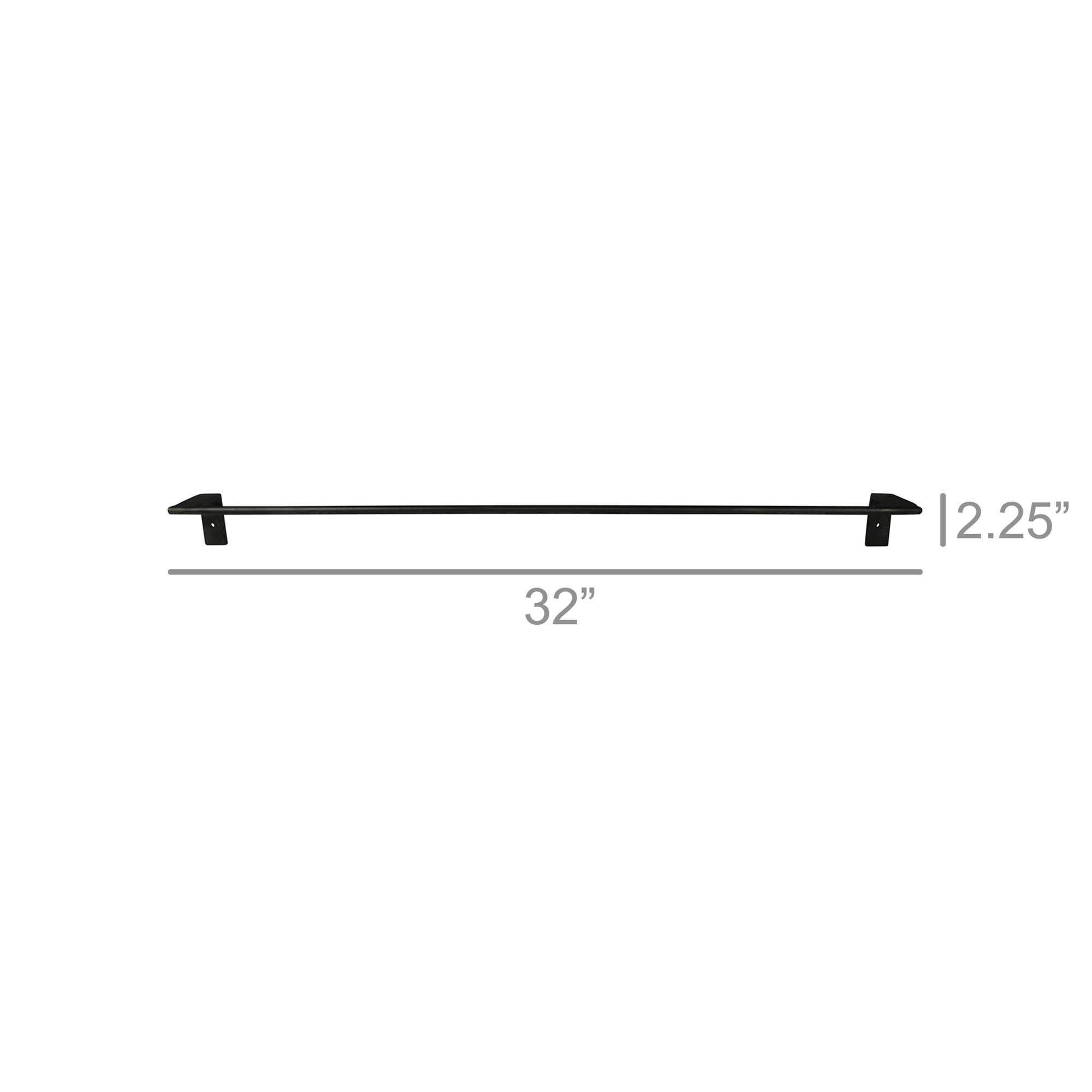 HomArt - Wholesale Towel Holder/Hanger - Beck Iron Towel Rod, Black - Lrg1
