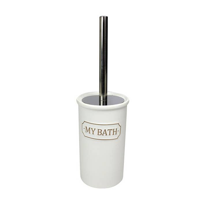 CERAMIC TOILET BRUSH HOLDER 'MY BATH' for wholesale by Aktual / Dekora Import S.A