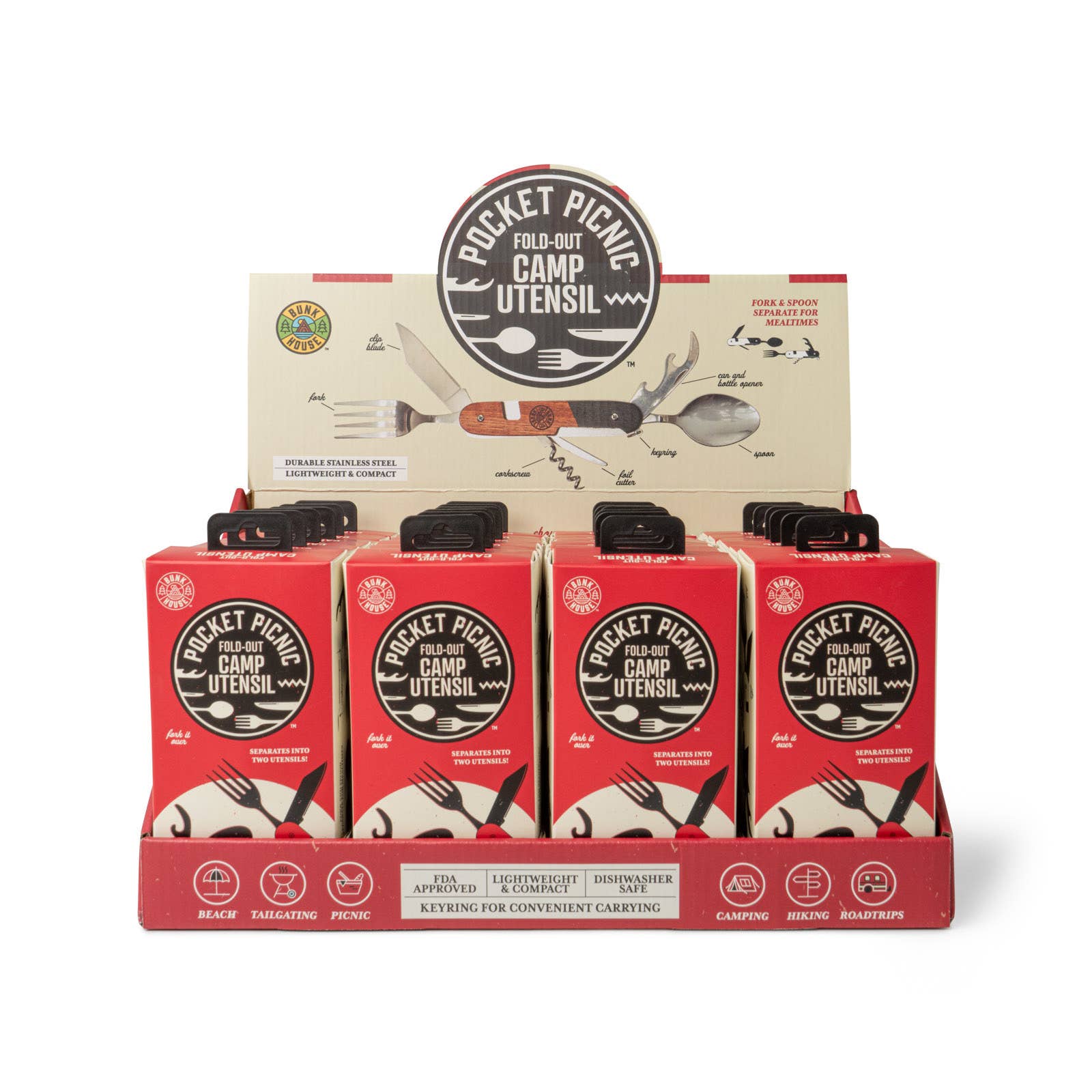 DM Merchandising – wholesale Kitchen utensil set – Bunk House Pocket Picnic Fold-Out Camp Utensil2