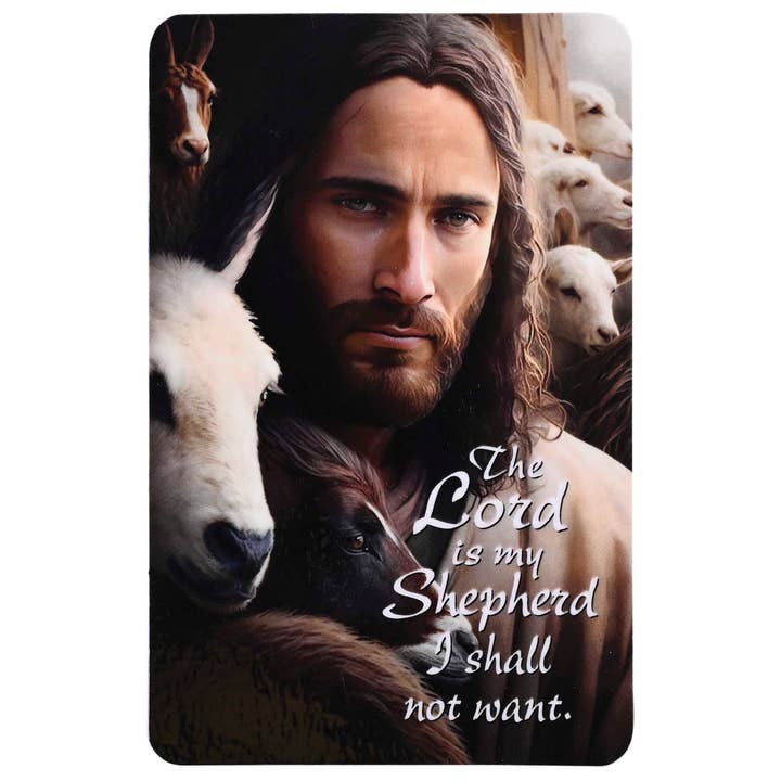 Pocketcard Psalm 23 Jesus and Lambs for wholesale by Dicksons