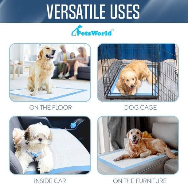 PetsWorld Inc - Wholesale Pet Cleaning Supplies - PetsWorld Gigantic Dog Potty Pads, 36 x 36-in 25 CT4