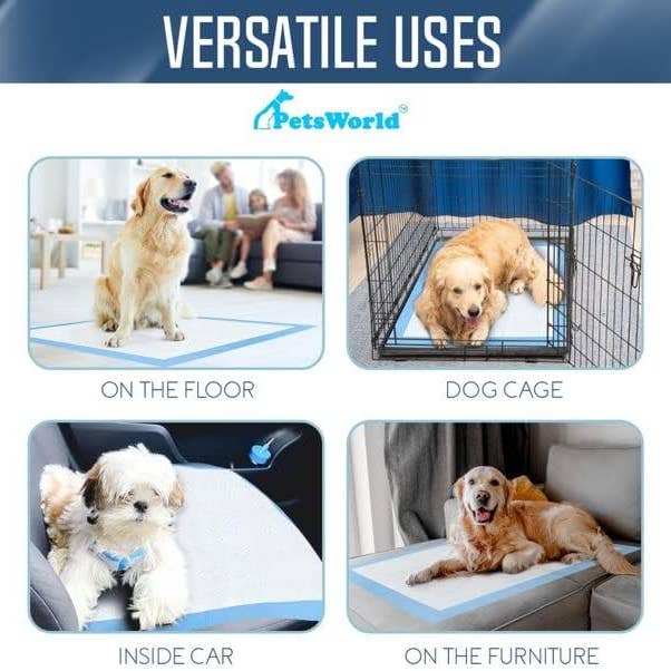 PetsWorld Inc - Wholesale Pet Cleaning Supplies - PetsWorld Gigantic Dog Potty Pads, 36 x 36-in 25 CT4