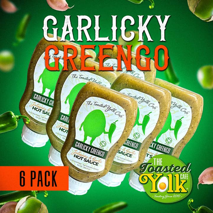 Hot Line Pepper Products LLC - Wholesale Hot Sauce - The Toasted Yolk Cafe Garlicky Greengo - 6 Pack