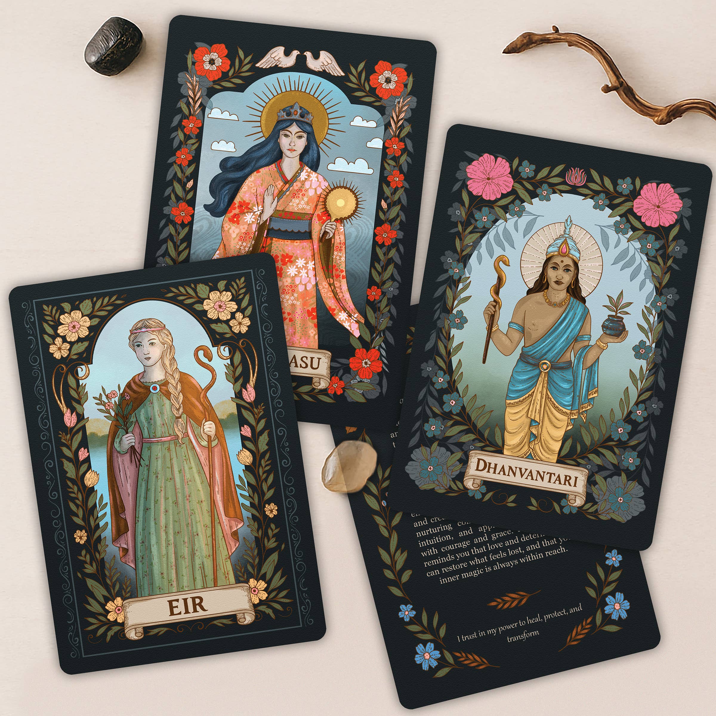 BOUCHETTE & CO. LLC - Vente Cartes de tarot - CARTES ORACLE | Cartes Oracle des Royaumes Mythiques5
