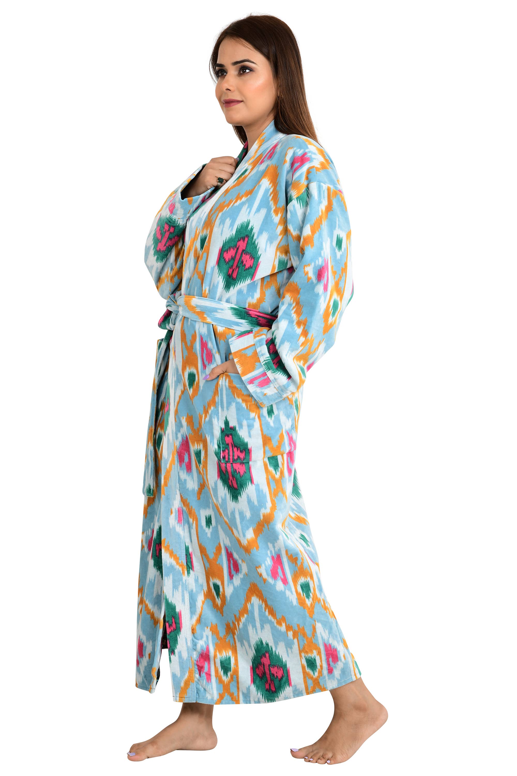 Japanese Kimono Robe Chinese Traditional Silkly Bathrobe Sleep Robes Plus  Size