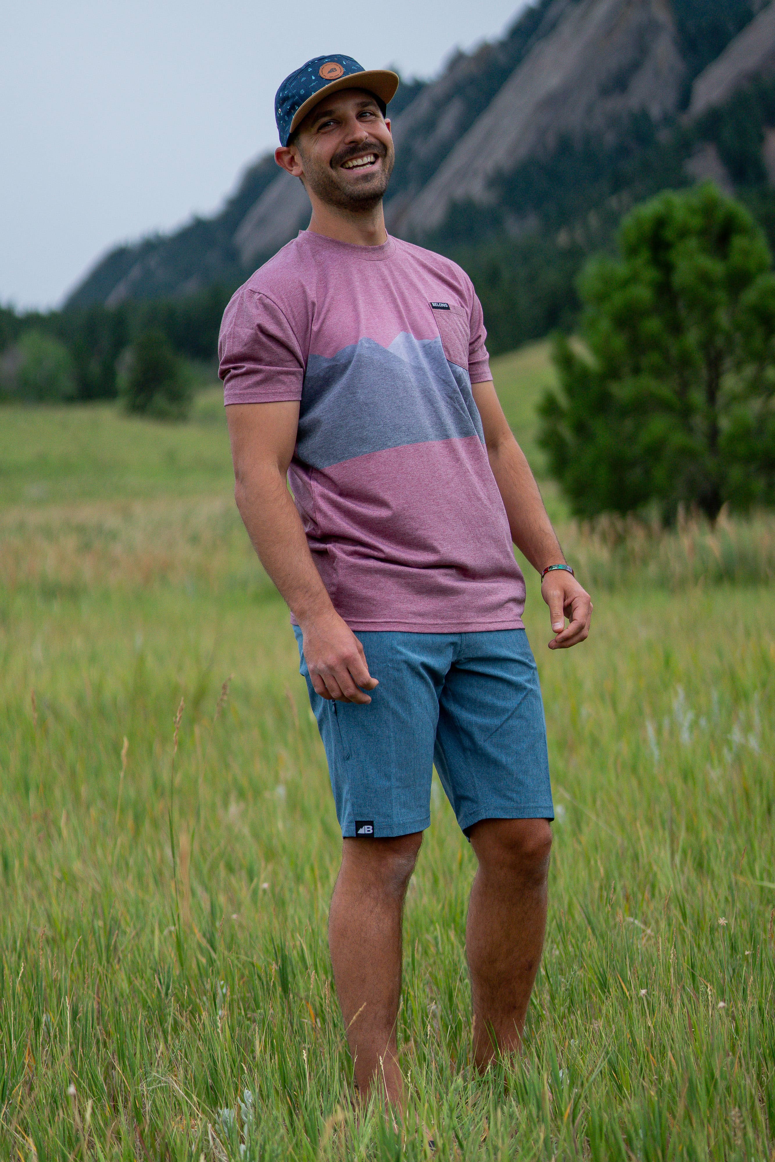 Belong Designs - Wholesale T-Shirt - Men's - Men's Graphic Traverse Tek Tee38