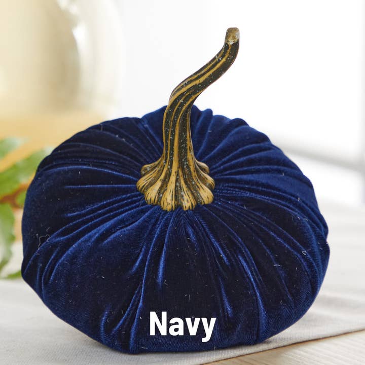 Your Heart's Content - Wholesale Decorative Tabletop Object - Pumpkin Large Velvet, Fall Mantel Decor, Halloween Table21
