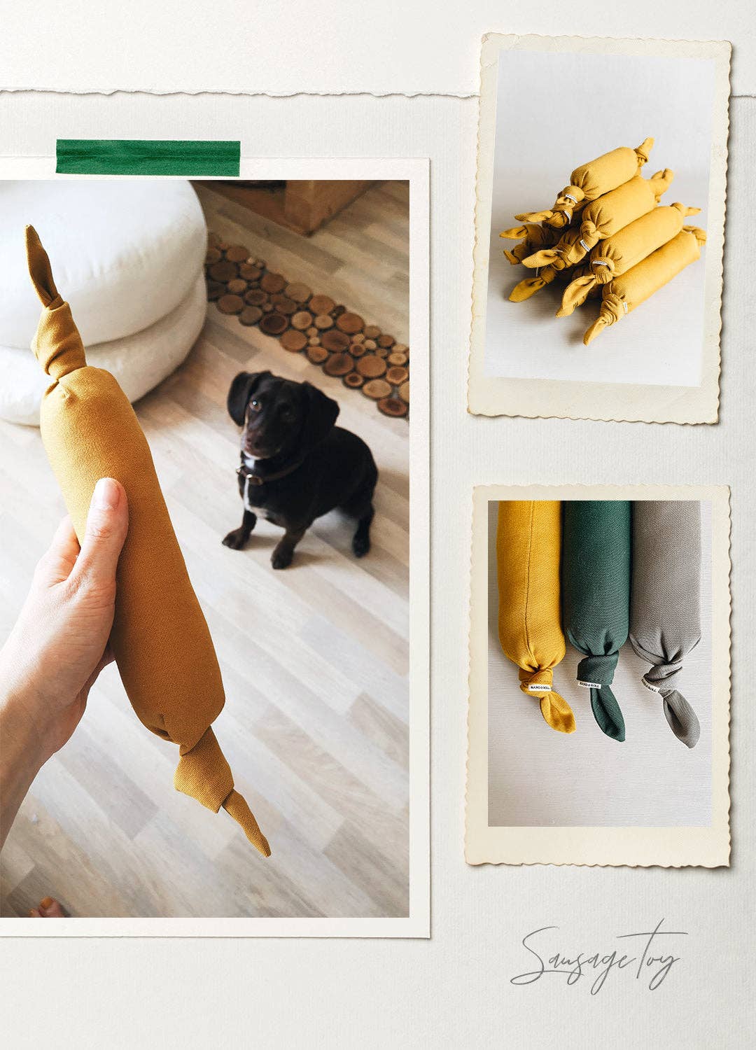 BAND&ROLL - Wholesale Pet Toy - Dog - DOG TOY. SAUSAGE1