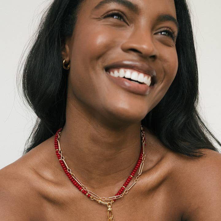 Mod + Jo - Wholesale Beaded/Pearl Necklace - Sonia Gemstone Necklace2