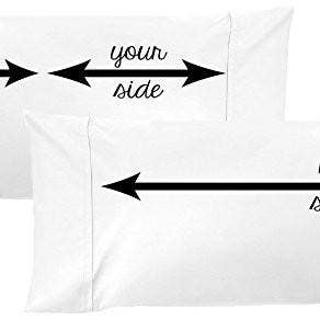 Ensemble de taies d'oreiller pour couples My Side, Your Side pour la vente par Oh, Susannah