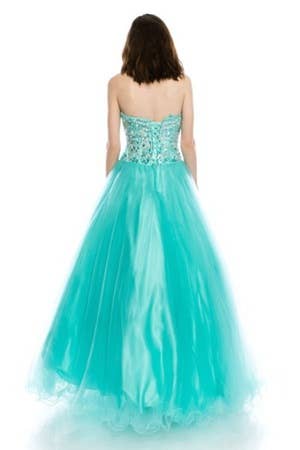 Chicas – Vestido comprido - Mulher por atacado – Vestido Longo Princesa Com Espartilho de Rhinestone C58145