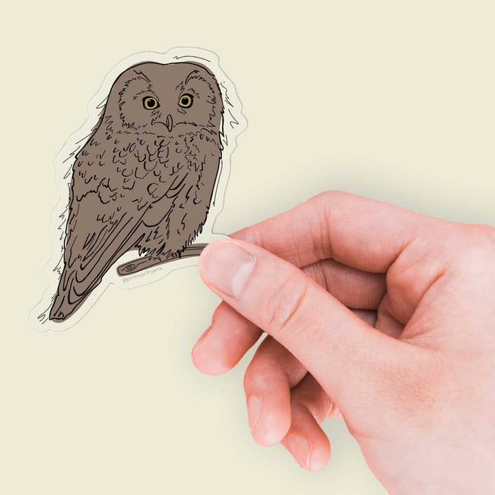 Printworthy - Wholesale Sticker - Boreal Owl Sticker1