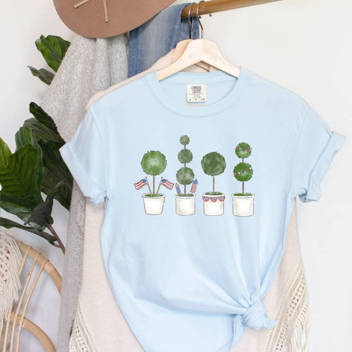 USA Topiaries Comfort Colors Tee for wholesale by The Luna T Company
