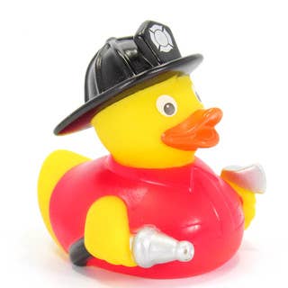 Ducks in the Window - Wholesale Bath Toy - Baby - Fireman Rubber Duck  1