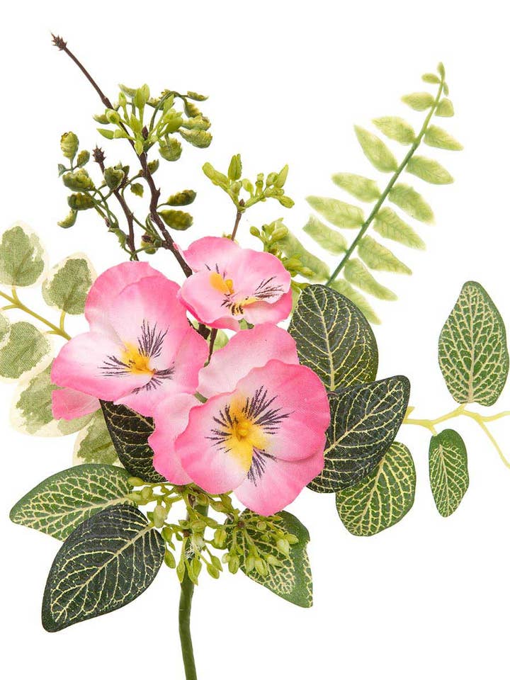 PIK PANSY/FOLIAGE PINK 7IN X 12IN for wholesale by Waterman's Loft Inc.