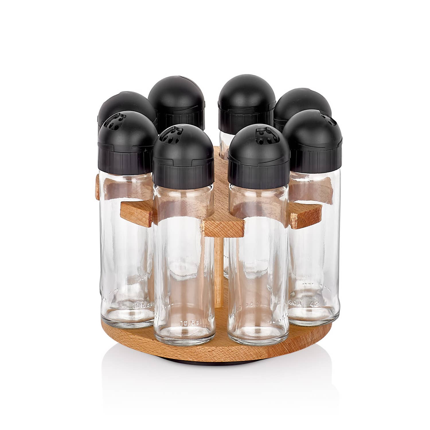 Joy Kitchen - Vendita all'ingrosso Portaspezie - Porta spezie girevole con 8 barattoli in vetro Joy Kitchen0