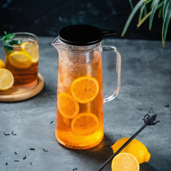 Glass Jug with Stainless Steel Tea Infuser 50.7oz /1.5L for wholesale by 01living Ltd