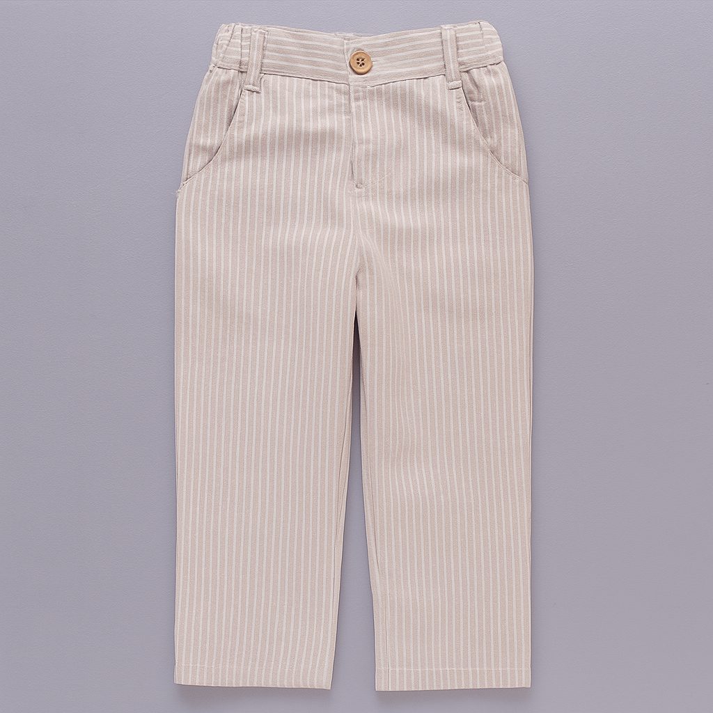 Fennco Styles - Vendita all'ingrosso Completino - Neonati - Camicia, pantaloni e gilet da cerimonia bianco kaki, completo da bambino, 3 pezzi3