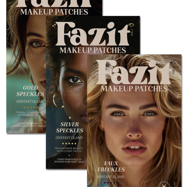 Fazit - Venta al por mayor Purpurina para el cuerpo - Parches de maquillaje con motas doradas, plateadas y falsas.