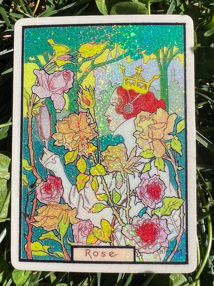 Rose Queen STICKER 3 Inch for wholesale by Astral Weekend
