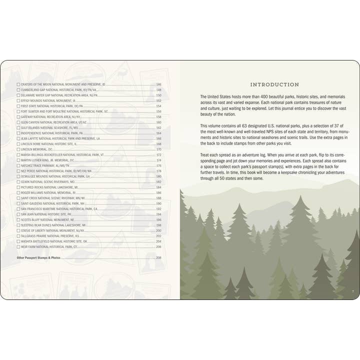 Peter Pauper Press - Wholesale Journal/Diary - USA National Parks Journal & Passport Stamp Book2