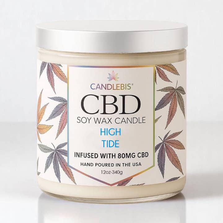 HIGH TIDE CBD CANDLE for wholesale by Candlebis CBD Candles
